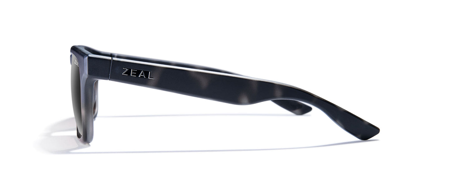 Zeal dark grey whittier matte grey havana