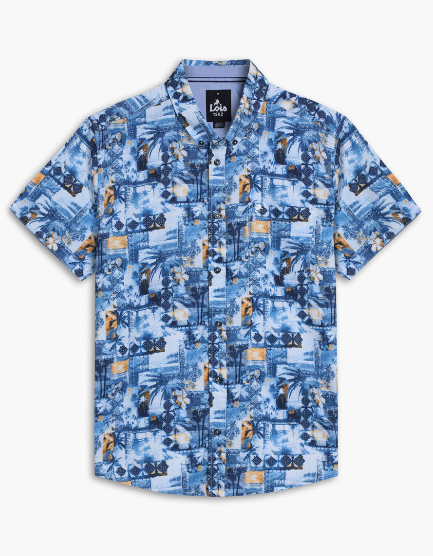LOIS cashmere blue sport shirt