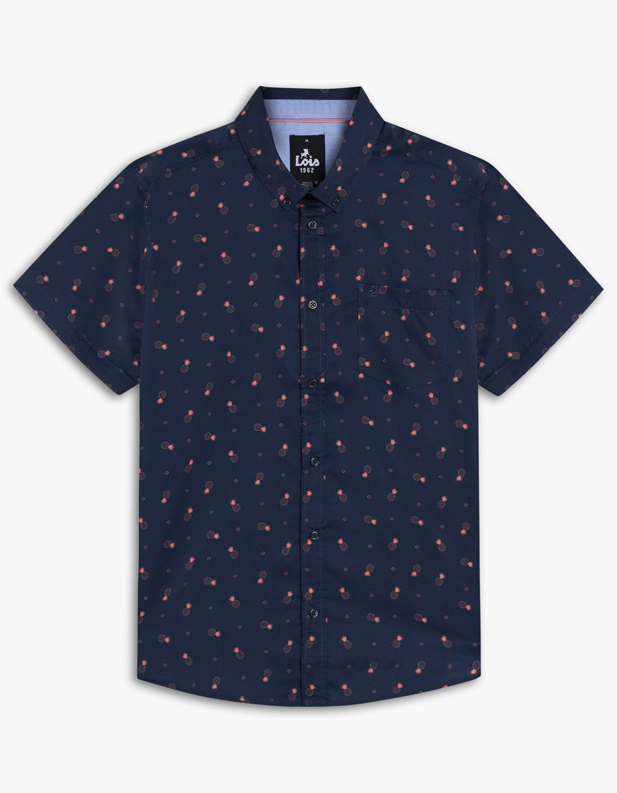 LOIS Coral Pineapples sport shirt
