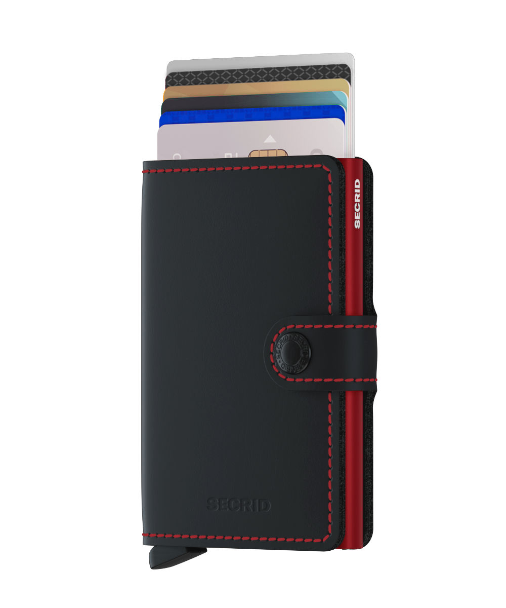 Secrid wallet mm matte black -red