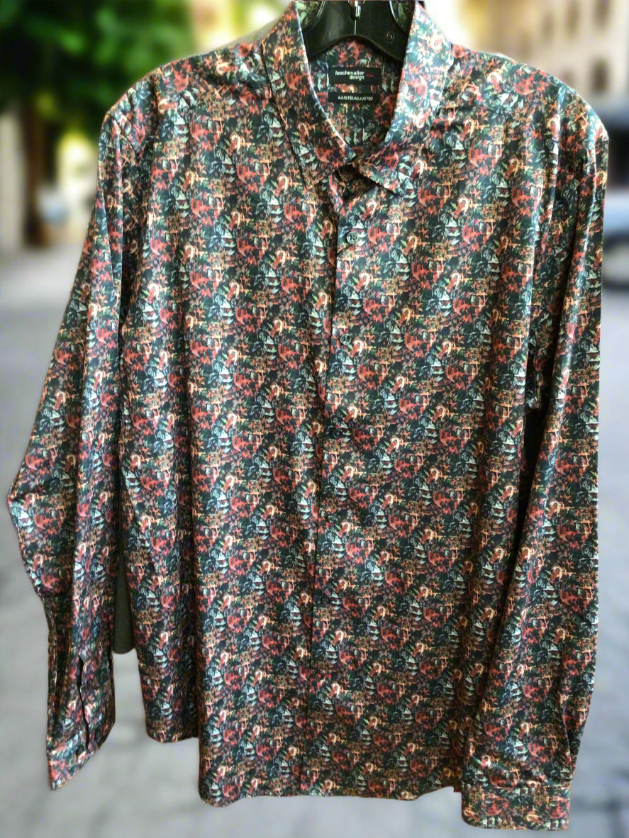 Leo Chevalier adjust fit long sleeve sport shirt