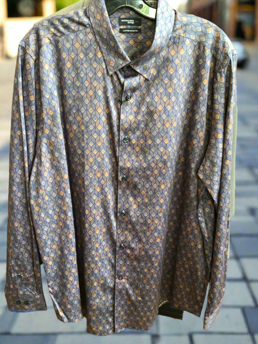 Leo Chevalier adjust fit long sleeve sport shirt
