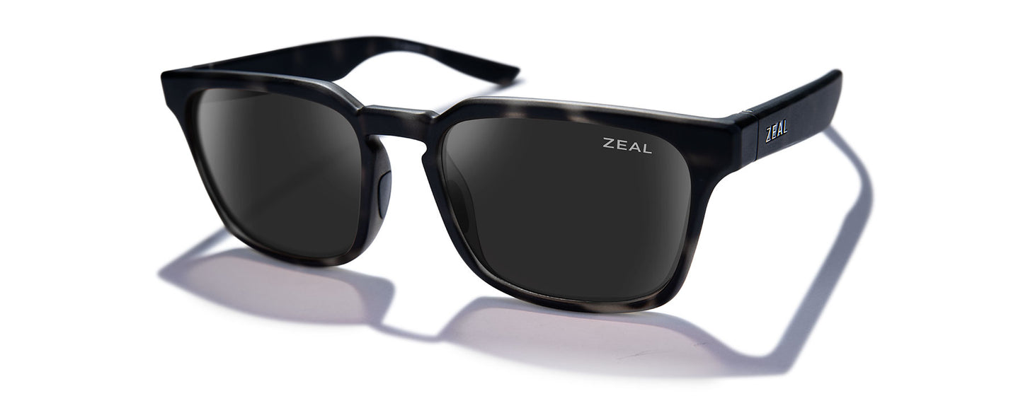 Zeal dark grey whittier matte grey havana