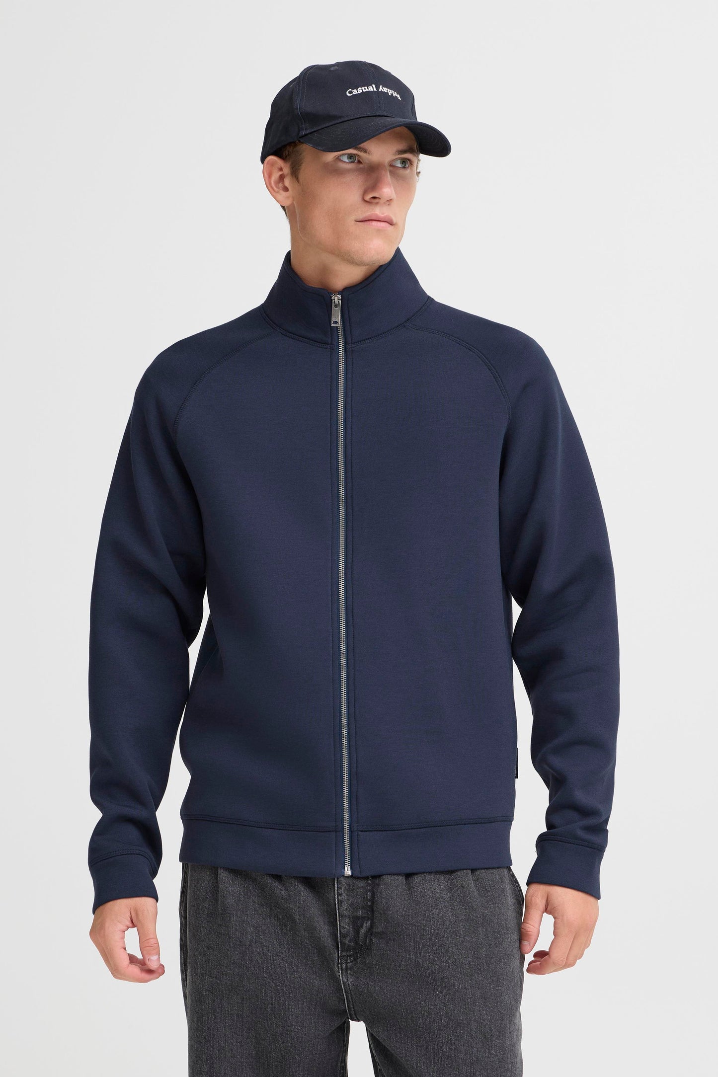 Cfsigurd 0096 zip through sweater shirt