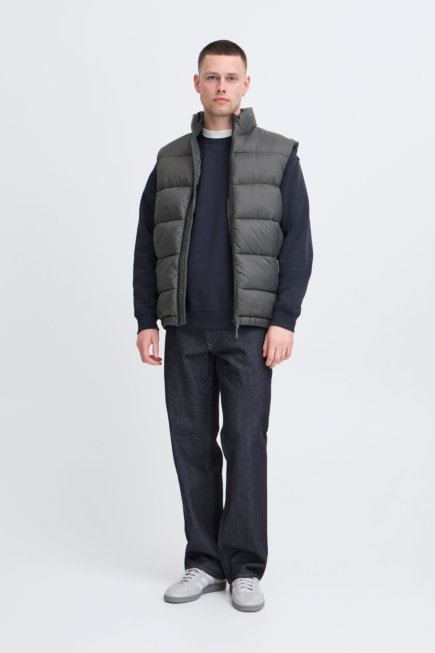Blend bheiden charcoal puffy vest