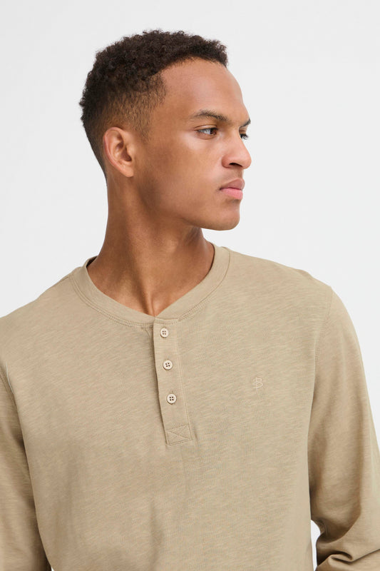 Blend bhibrat grandad long sleeve polo