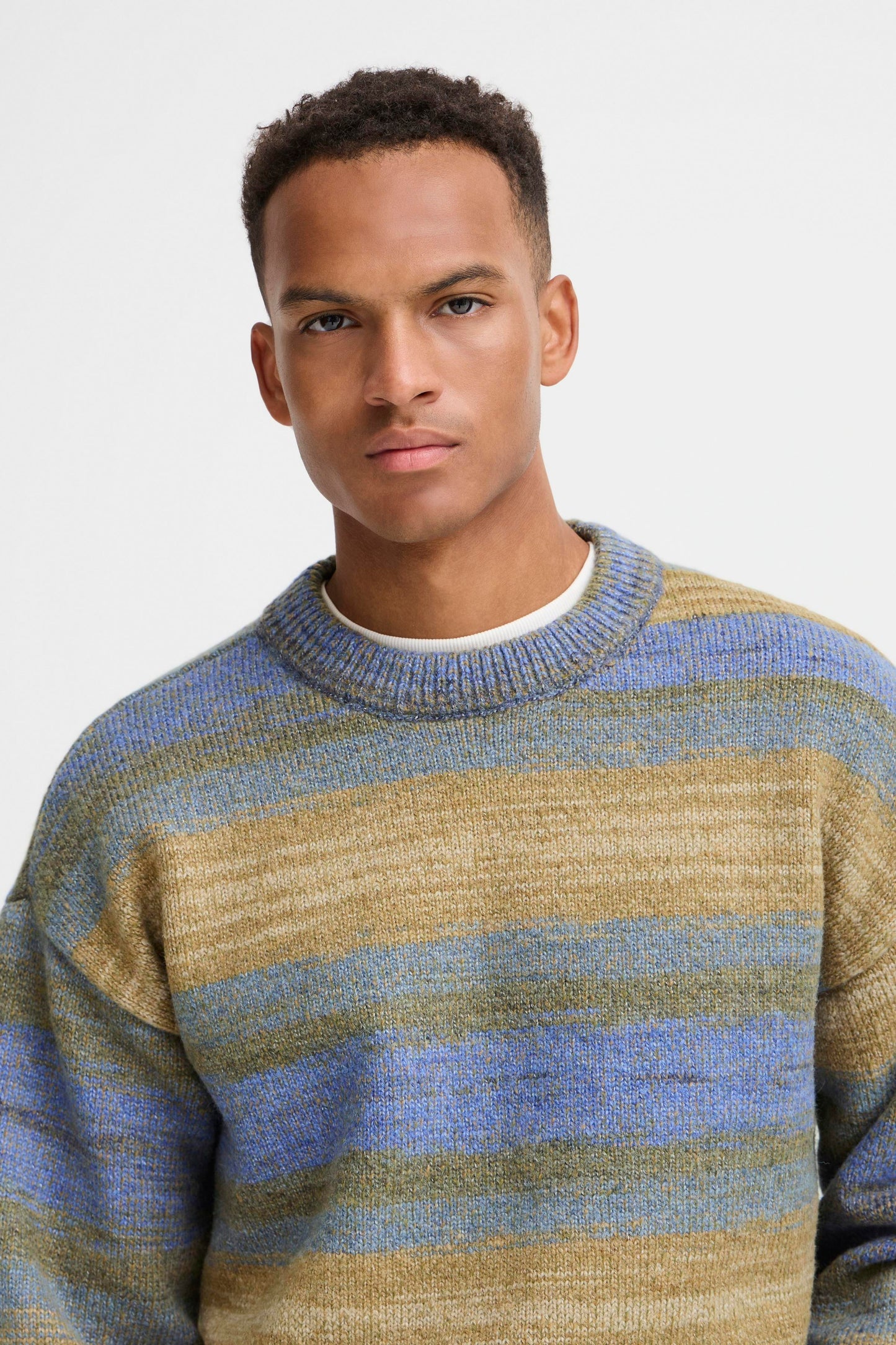 Blend bhbirger stripe crew neck sweater