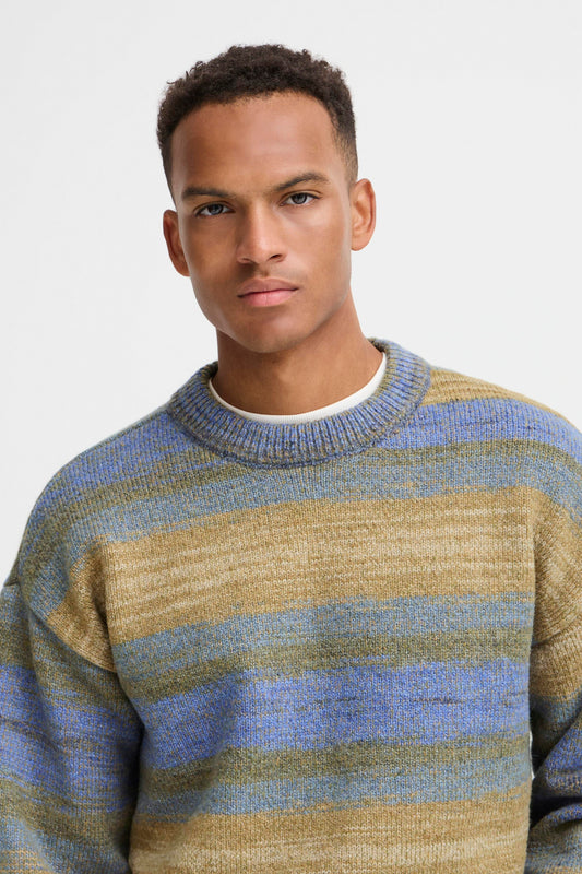 Blend bhbirger stripe crew neck sweater