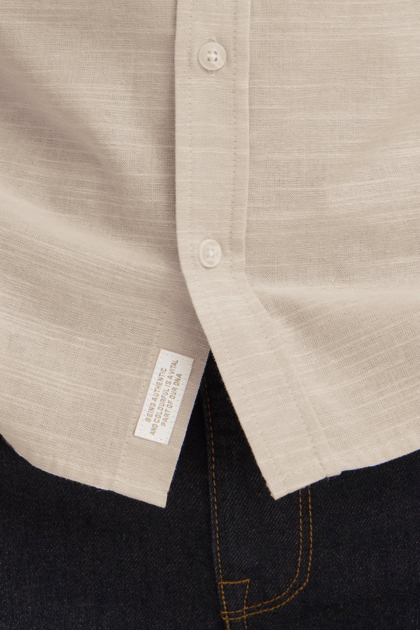 S26 blend bhdaris l/s slub cn collar sport shirt