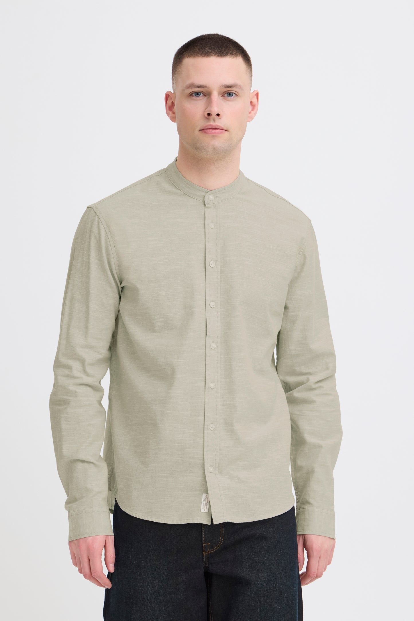 S26 blend bhdaris l/s slub cn collar sport shirt
