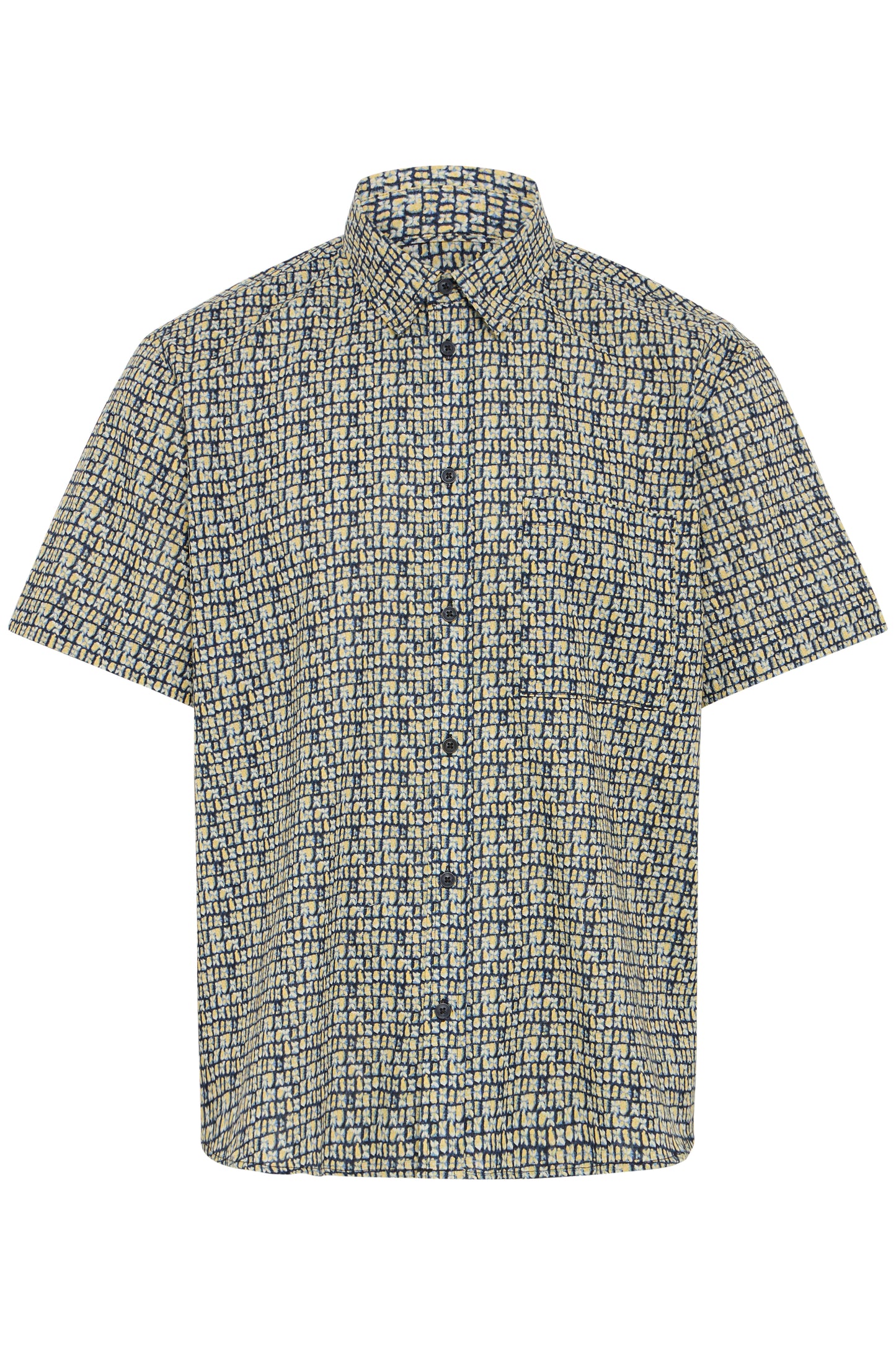 S26 blend bhdimy slub S/S print sport shirt