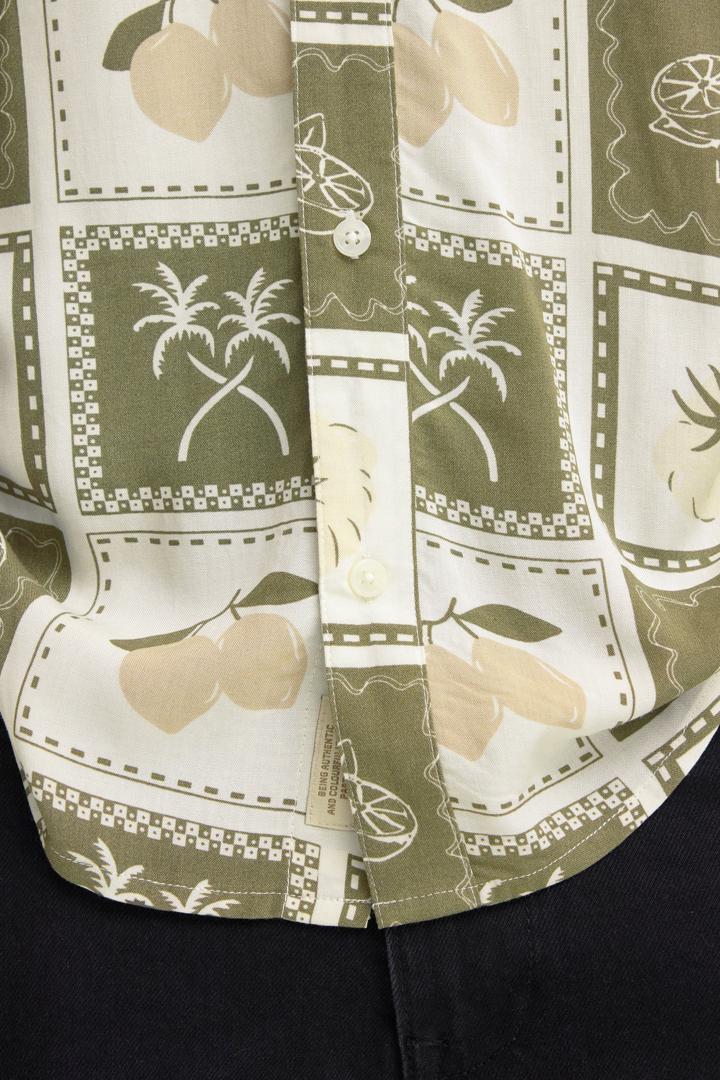 S26 blend bharan print sport shirt
