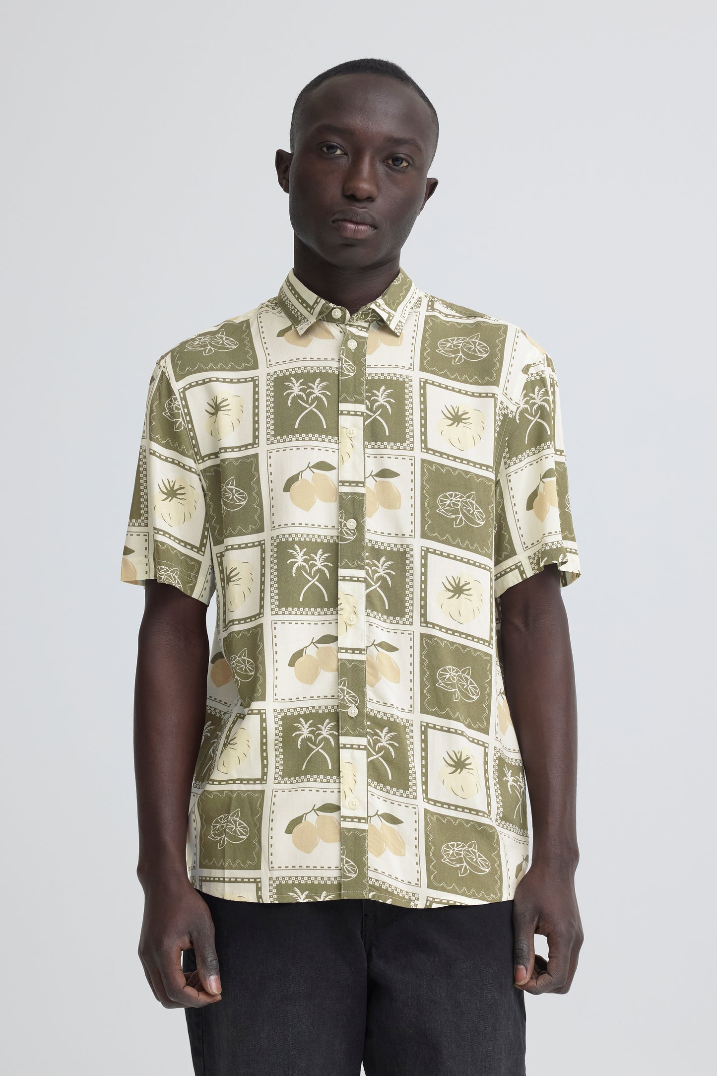 S26 blend bharan print sport shirt