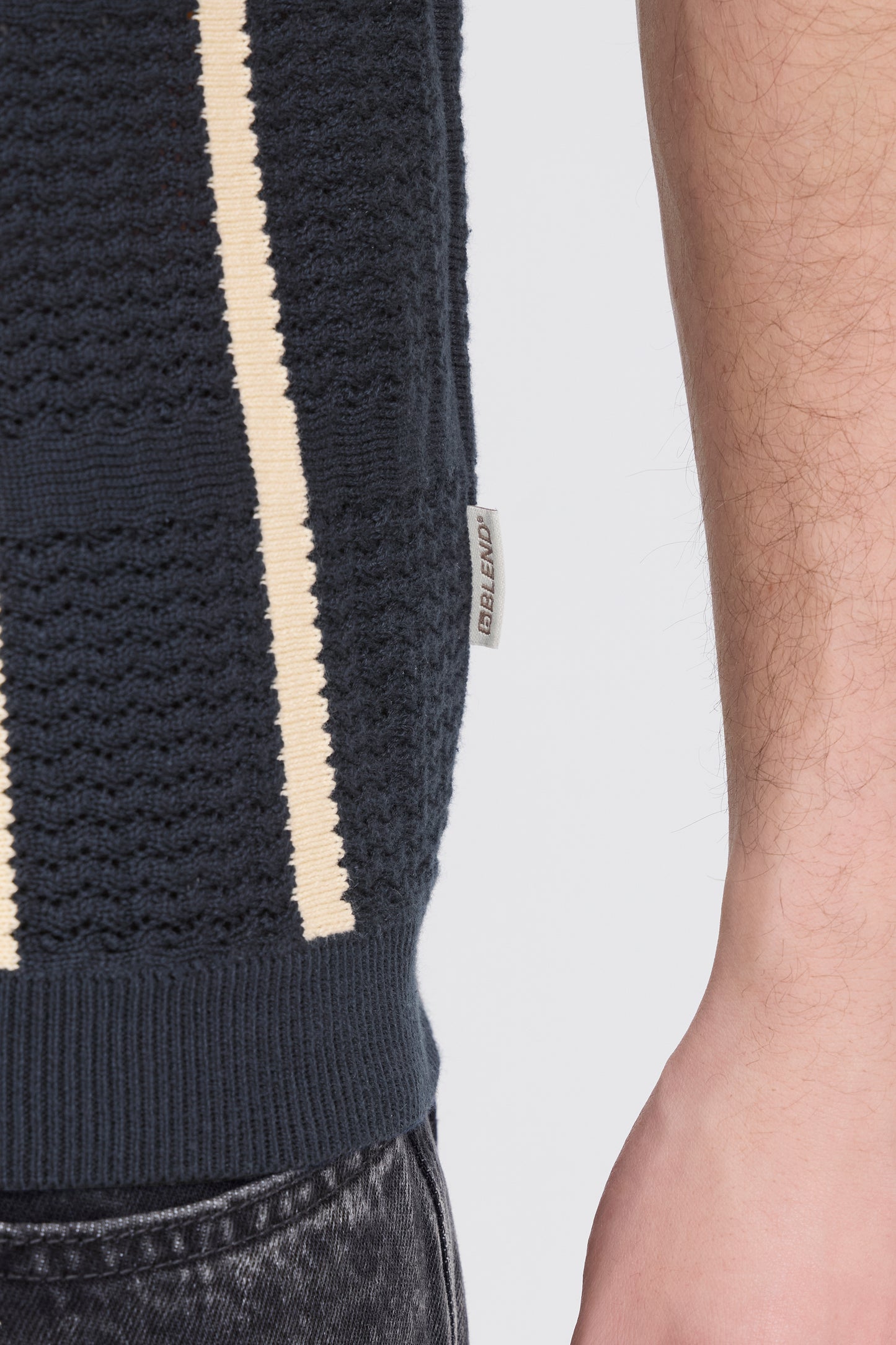 S26 blend bhdarin short sleeve knit polo