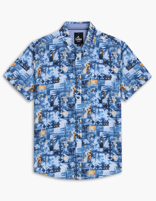 LOIS cashmere blue sport shirt