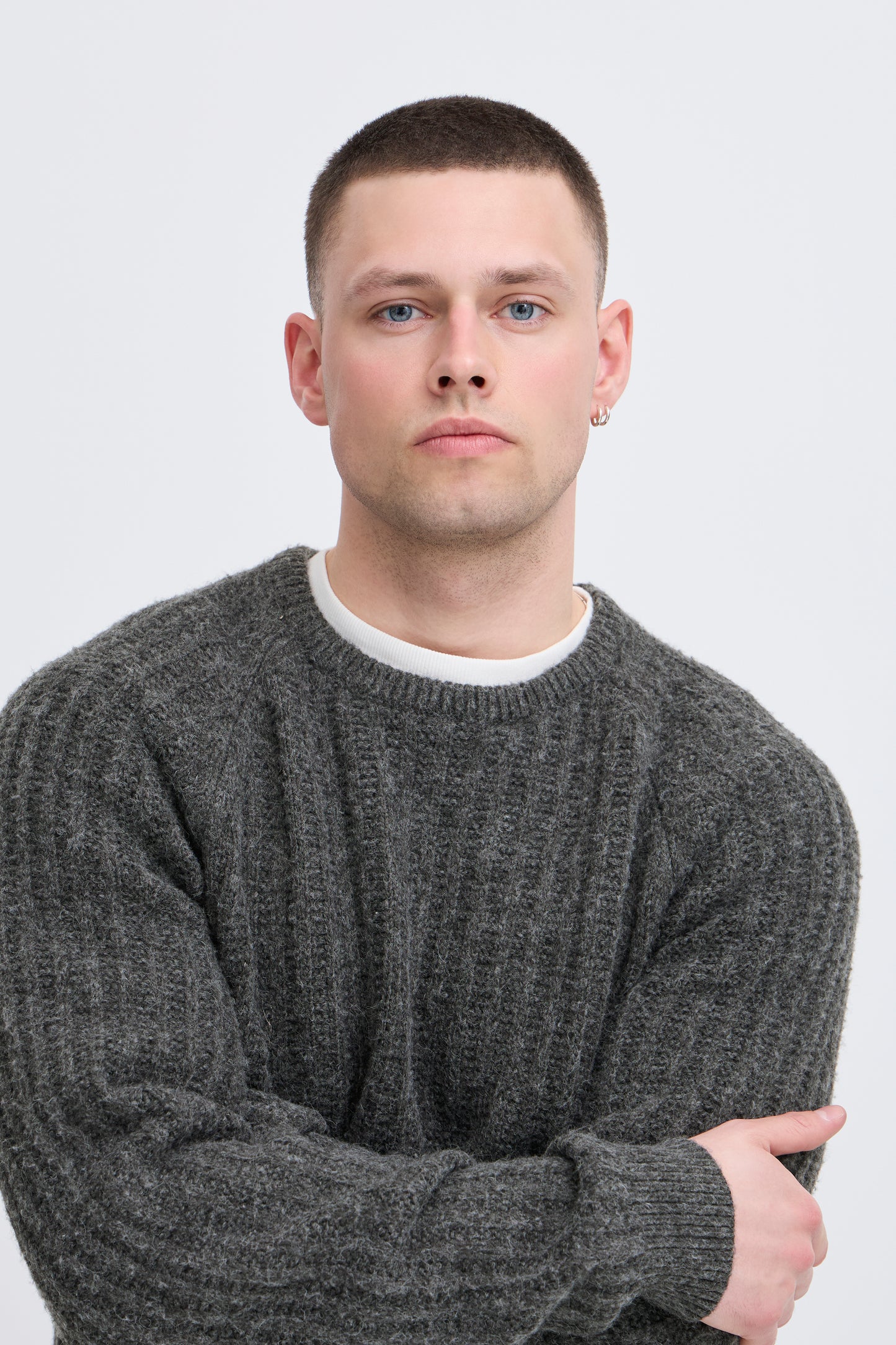 Blend bhdexter charcoal crew sweater