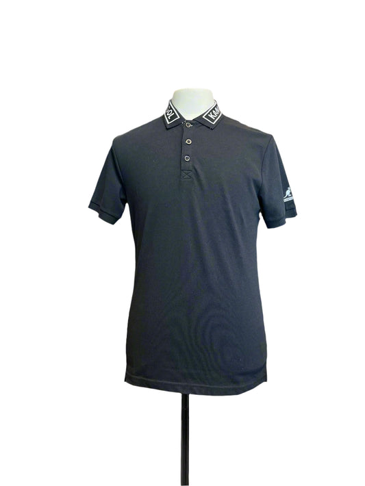 Men’s black polo short sleeve shirt