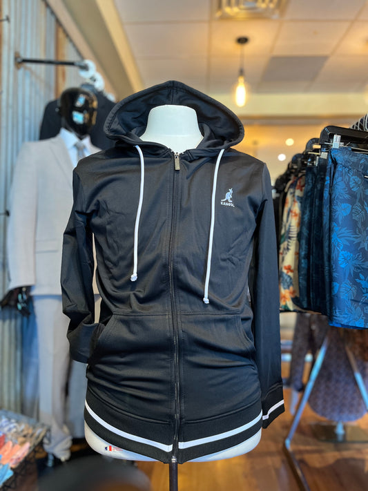 Kangol black full zip hoodie
