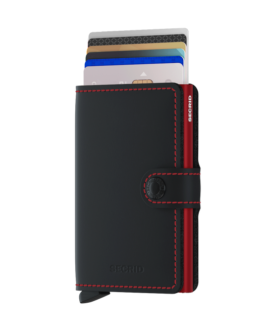 Secrid wallet mm matte black -red