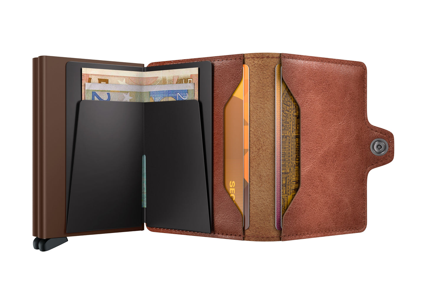 S26 Secrid wallet tv vintage cognac-brown