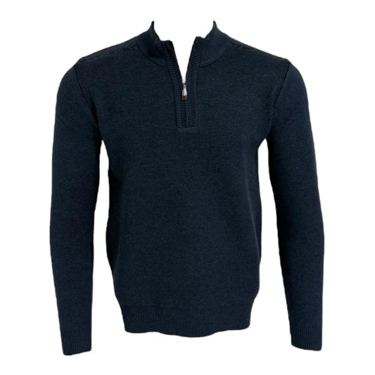 Sugar11 Aaron long sleeve zip teal sweater