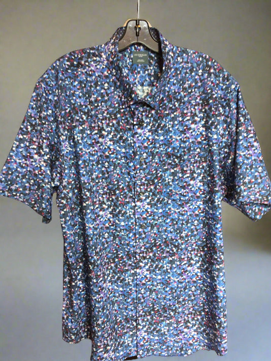 Leo Chevalier abstract print sport shirt