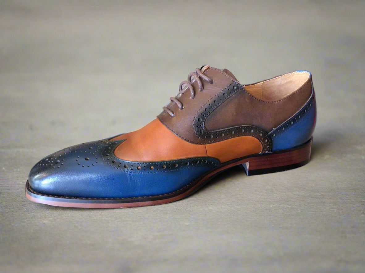 Alpha and Steel tri color shoe